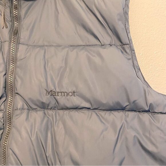 MARMOT GOOSE DOWN Duvet black nylon mens puffer vest 5630 mens Medium/XL womans - Picture 3 of 13
